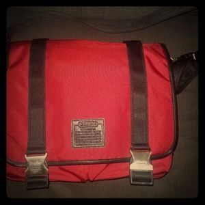 Coach messenger crossbody red